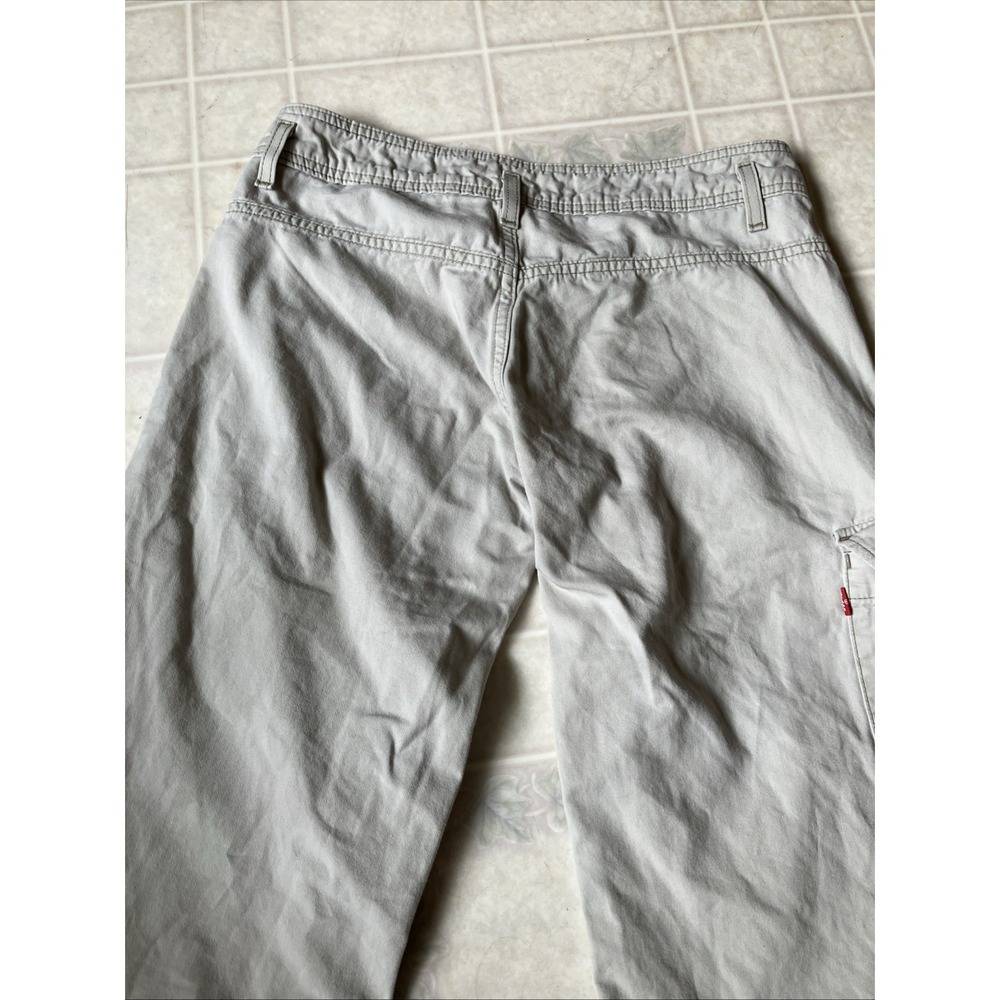 Levi's Red Tab Twills Low Slouch Cargo Capri Pants Tan Utility Y2K  Vintage 90's - Picture 8 of 8